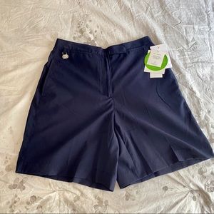 NWT Liz Golf navy shorts 8